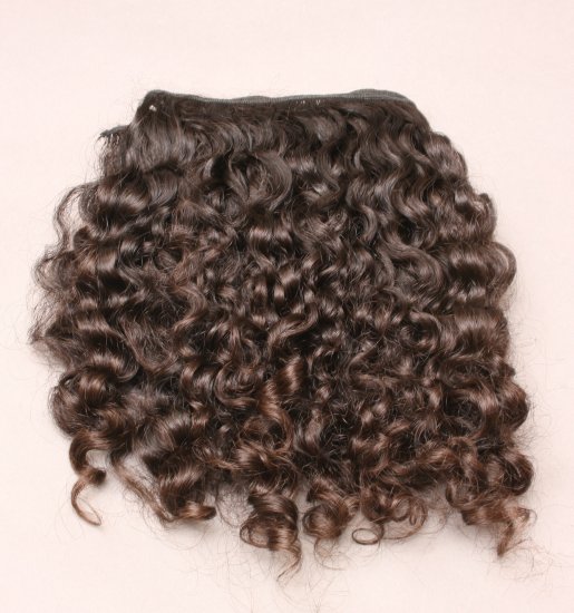 Curly Machine Weft Indian Remy Hair 4 oz Pack